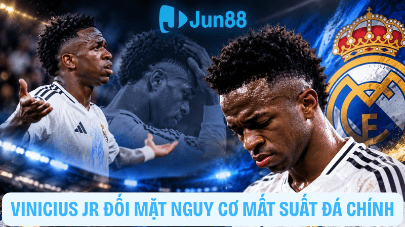 Vinicius Jr nhận thẻ đỏ, đối mặt nguy cơ mất suất đá chính
